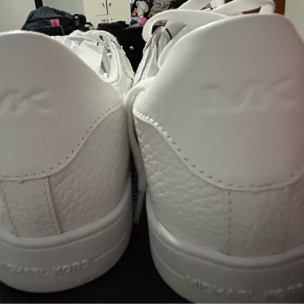 BRAND NEW NEVER WORN - Michaels Kors Men’s Keating Leather Sneakers - Picture 2 of 6